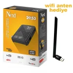 NEXT 2053 HD Uydu Alıcı (IPTV HEVC H.265) + Wifi Anten Hediye