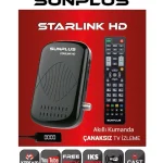 Sunplus Starlink HD Uydu Alıcısı Full HD 1080P TV & Uydu Tek Kumanda Çanaksız Wifili